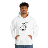 345 Abstract Hooded Sweatshirt
