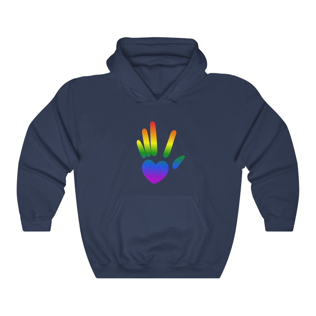 Rainbow Iconic Hand Hooded Sweatshirt